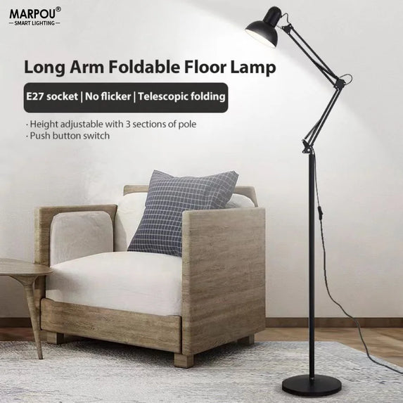 MARPOU LED Floor Lamp with Smart RGB Bulb Dimmable Standing Lamp Interior Home Decoration Reading Lights Mood Light Office Desk