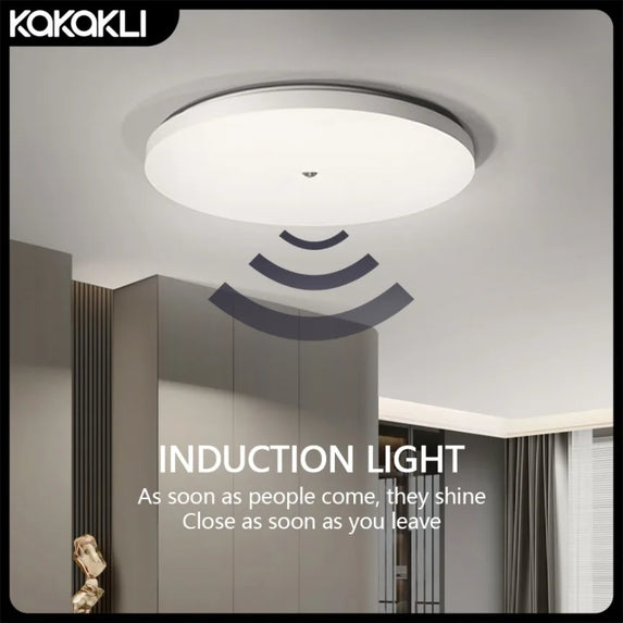 Motion Sensor LED Ceiling Light Human Infrared Sensing Light Porch Corridor Staircase Balcony Household Lighting Fixtures