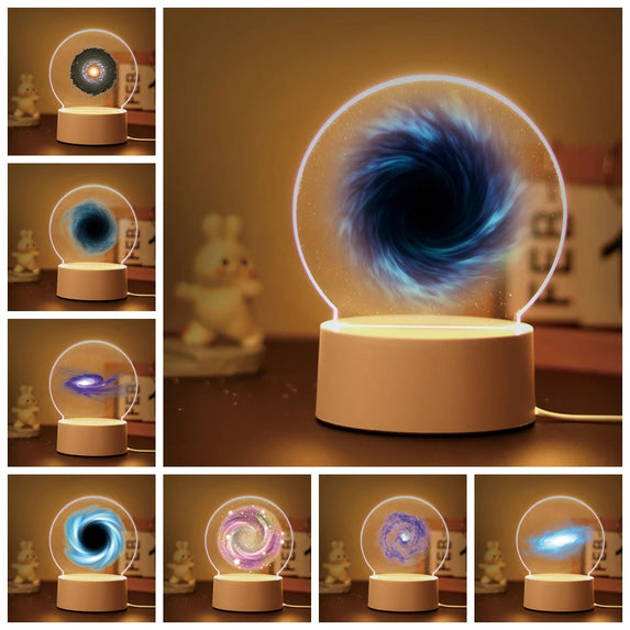 Black hole 3D Night Light Kids Toy Children'S Room Decor Birthday Gift