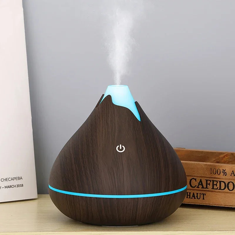 Wood Grain Remote Control Ultrasonic Air Humidifier