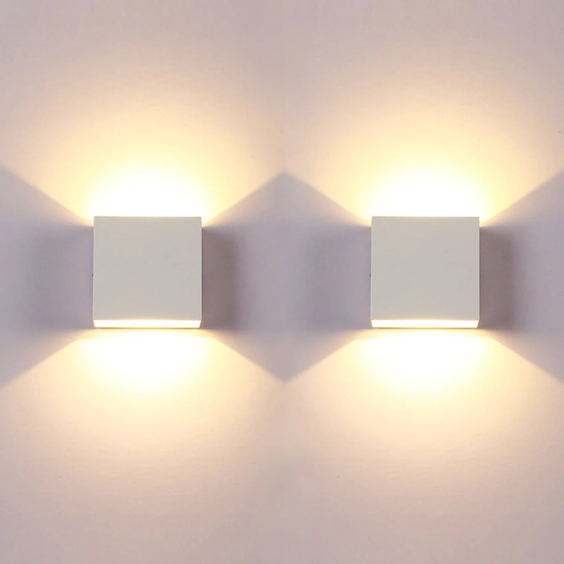 LED Wall Sconces 2Pack 6W Modern Indoor Wall Lamp