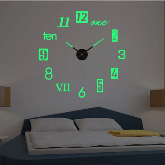 Creative Luminous Silent Wall Clock