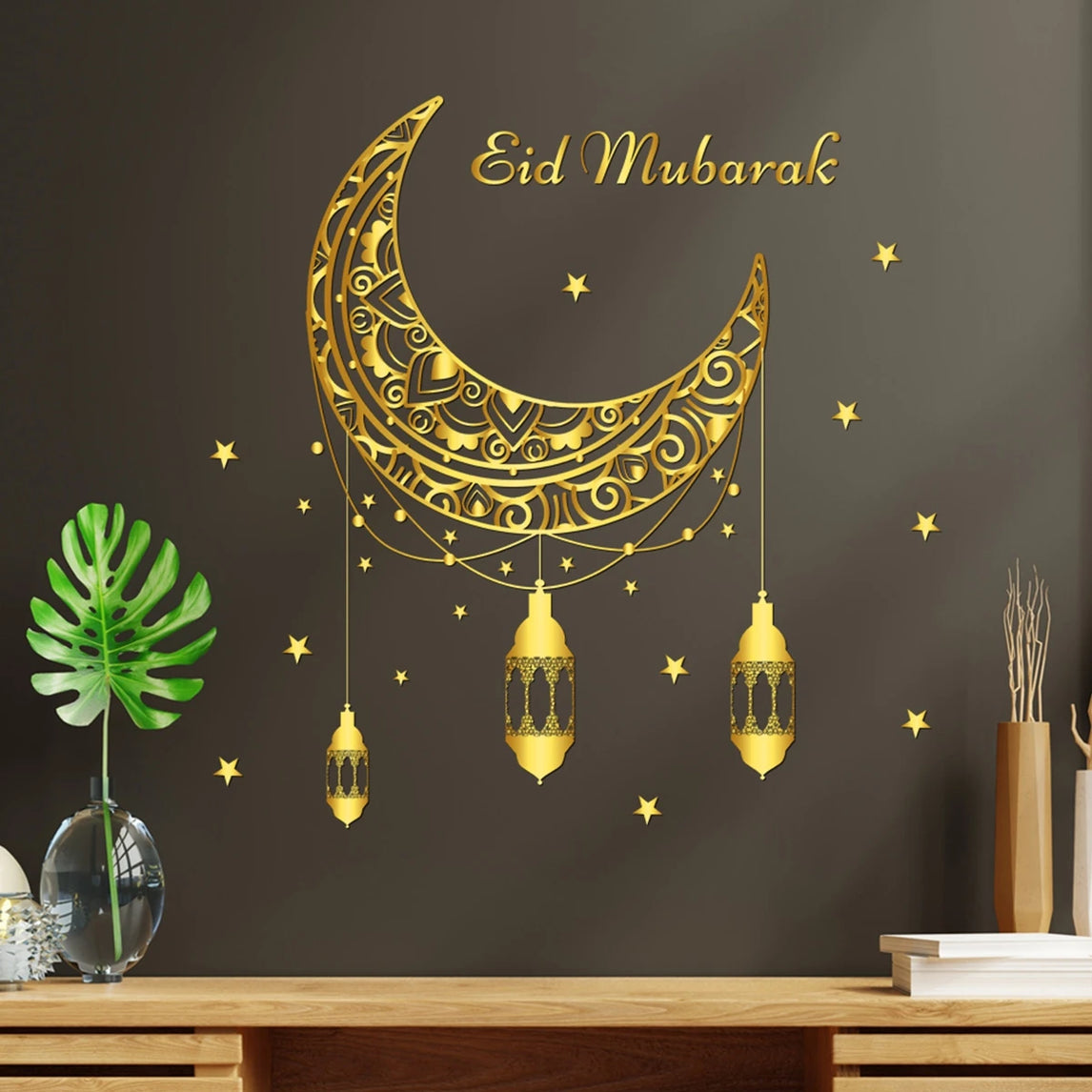 Eid Mubarak Wall Window Stickers Ramadan Decorations