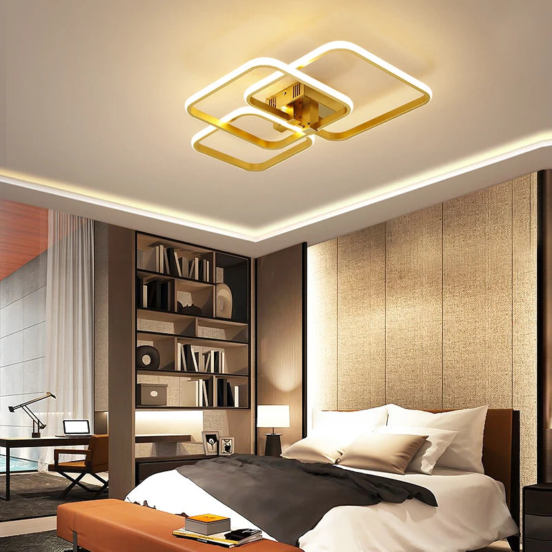 Surface Mounted ceiling chandelier for living bed room lampara techo home Decoration Modern led chandelier lamp light fixtures